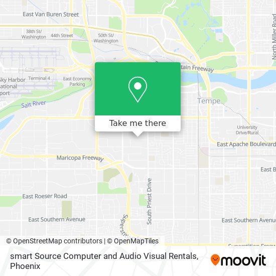 Mapa de smart Source Computer and Audio Visual Rentals