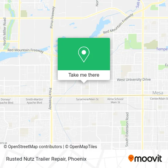 Rusted Nutz Trailer Repair map