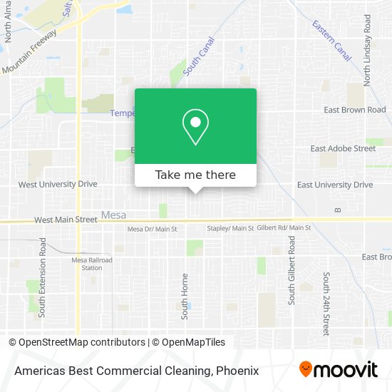 Americas Best Commercial Cleaning map