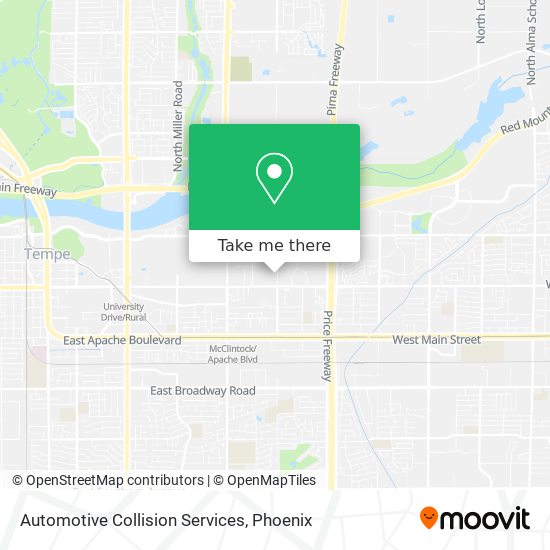 Mapa de Automotive Collision Services