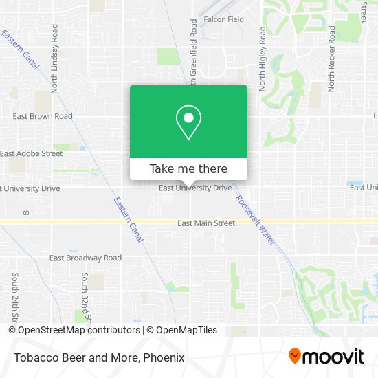 Mapa de Tobacco Beer and More