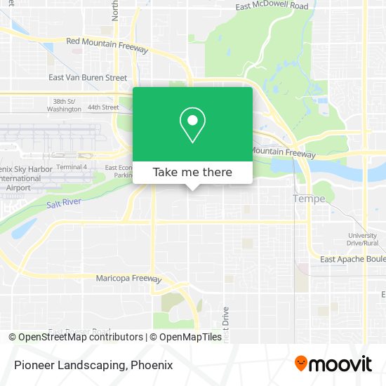 Pioneer Landscaping map