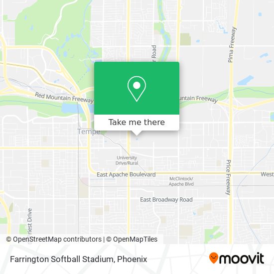 Mapa de Farrington Softball Stadium