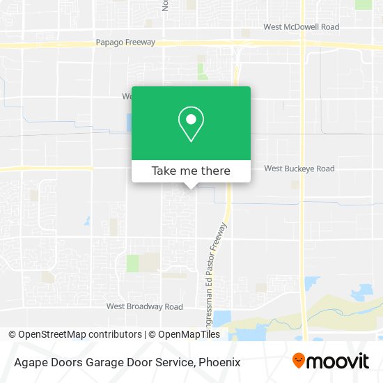 Agape Doors Garage Door Service map