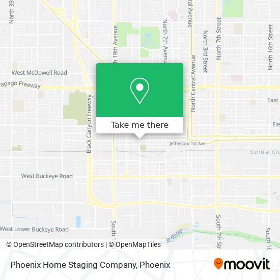 Phoenix Home Staging Company map