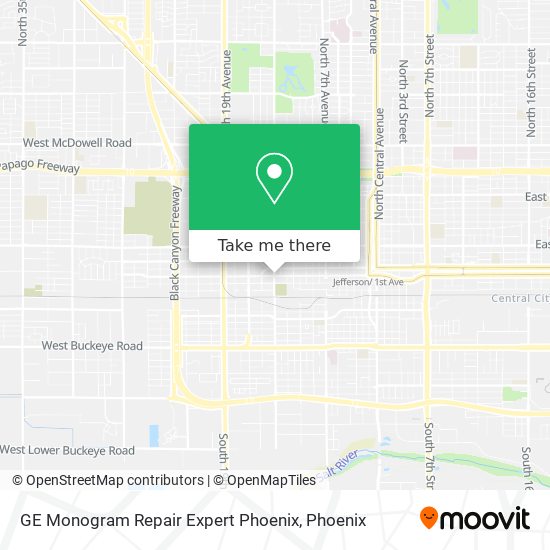 Mapa de GE Monogram Repair Expert Phoenix