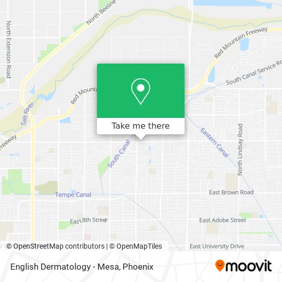 English Dermatology - Mesa map