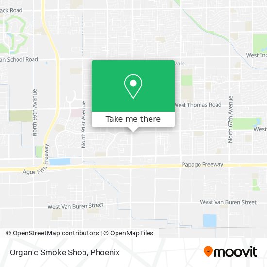 Organic Smoke Shop map