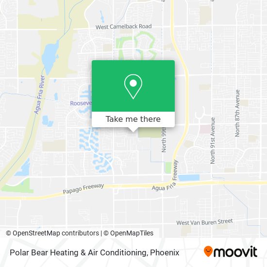 Mapa de Polar Bear Heating & Air Conditioning