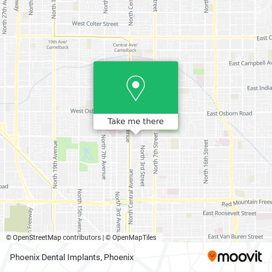 Phoenix Dental Implants map