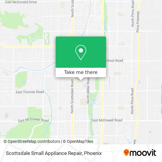 Scottsdale Small Appliance Repair map