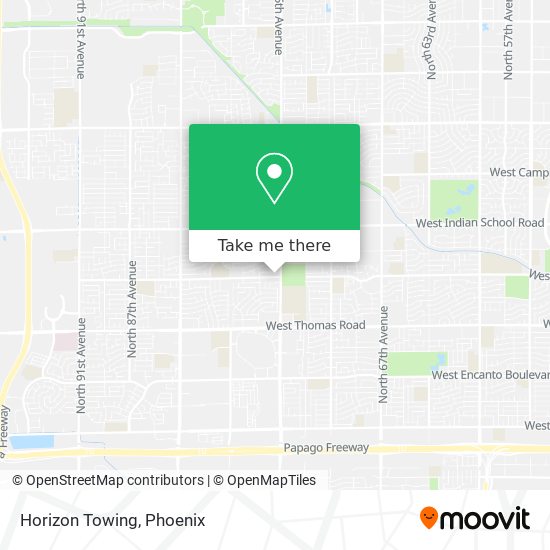 Horizon Towing map