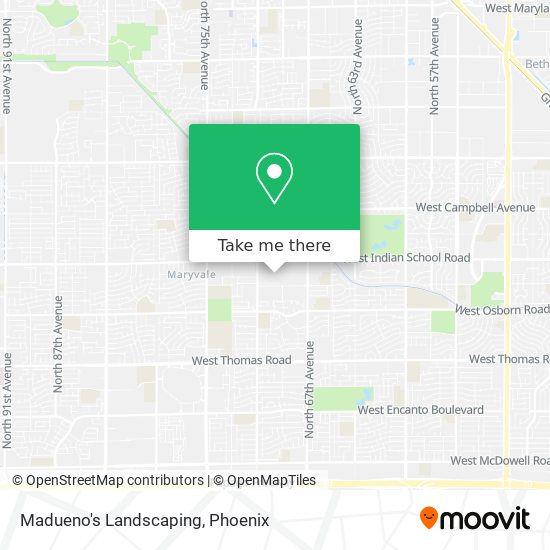 Madueno's Landscaping map