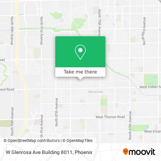 W Glenrosa Ave Building 8011 map