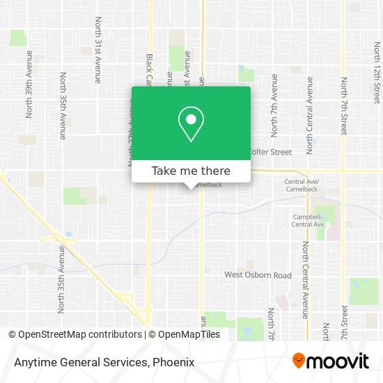 Anytime General Services map