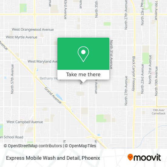 Express Mobile Wash and Detail map