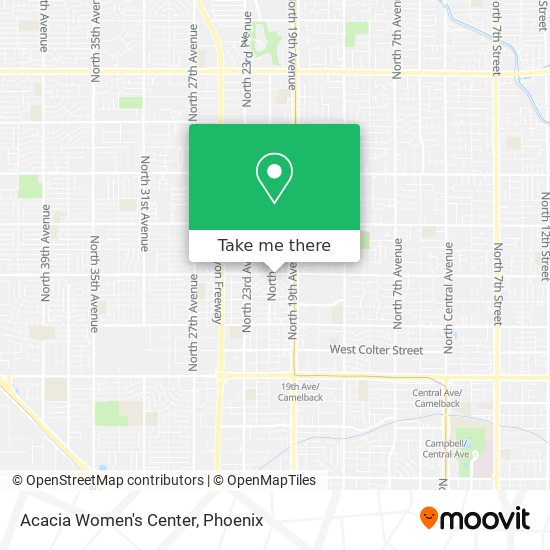 Acacia Women's Center map