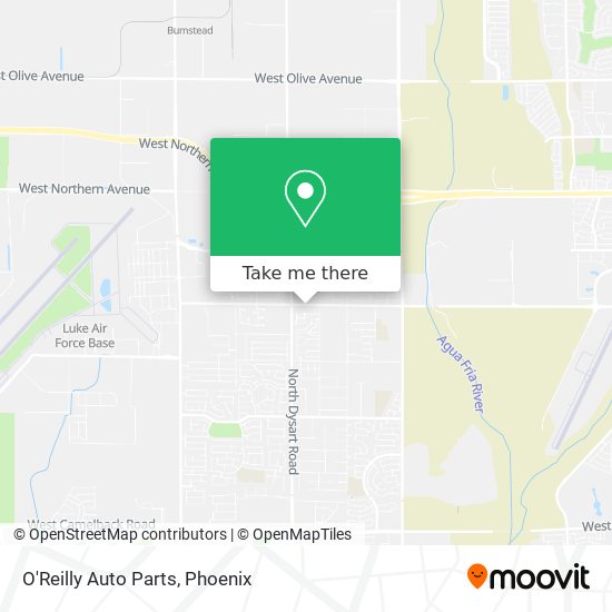 O'Reilly Auto Parts map