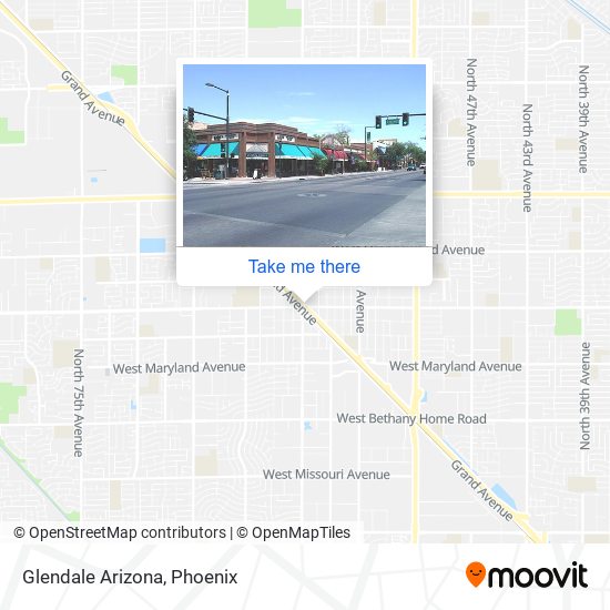 Mapa de Glendale Arizona