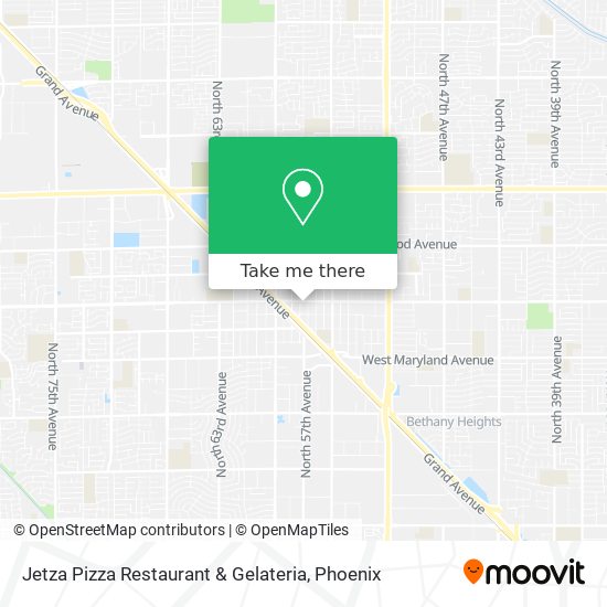 Jetza Pizza Restaurant & Gelateria map