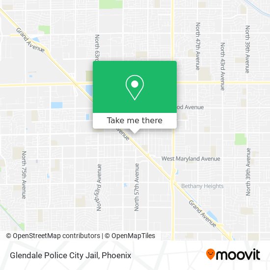 Glendale Police City Jail map