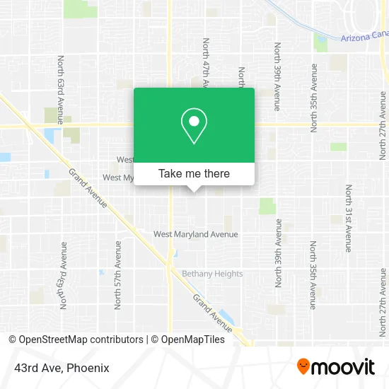 Mapa de 43rd Ave