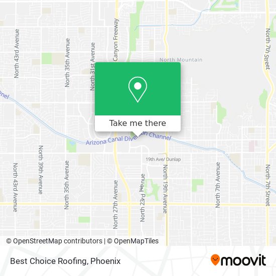 Best Choice Roofing map