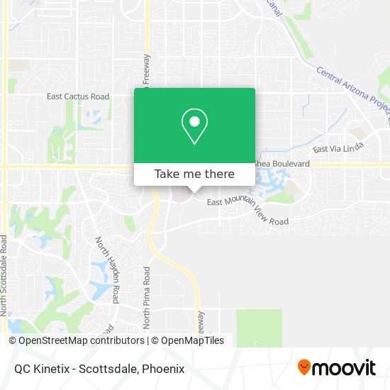 QC Kinetix - Scottsdale map