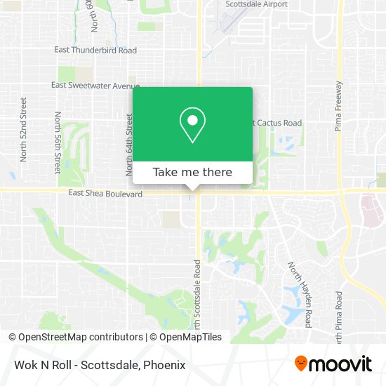 Mapa de Wok N Roll - Scottsdale