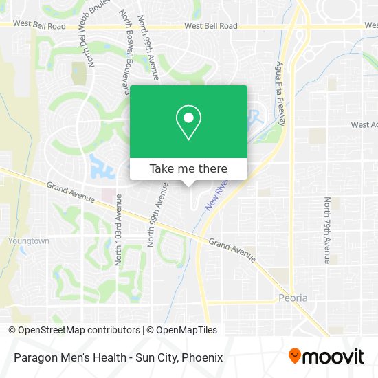 Mapa de Paragon Men's Health - Sun City