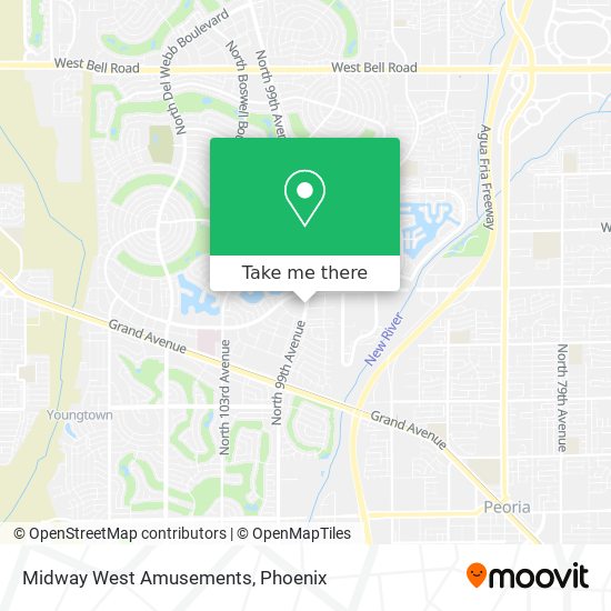 Midway West Amusements map