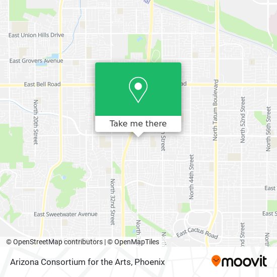 Arizona Consortium for the Arts map