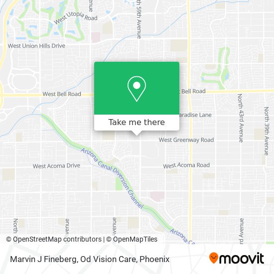 Mapa de Marvin J Fineberg, Od Vision Care