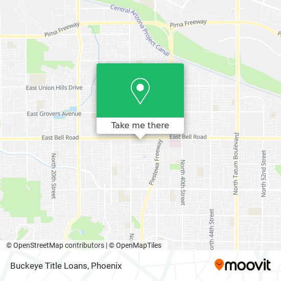 Mapa de Buckeye Title Loans