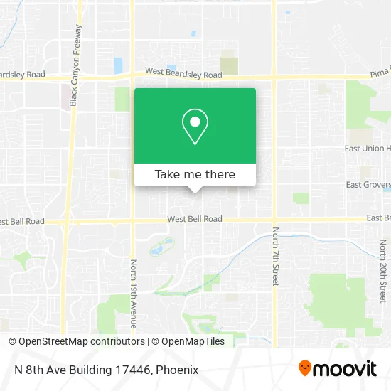 N 8th Ave Building 17446 map