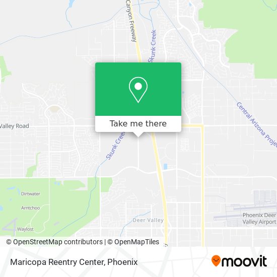 Mapa de Maricopa Reentry Center