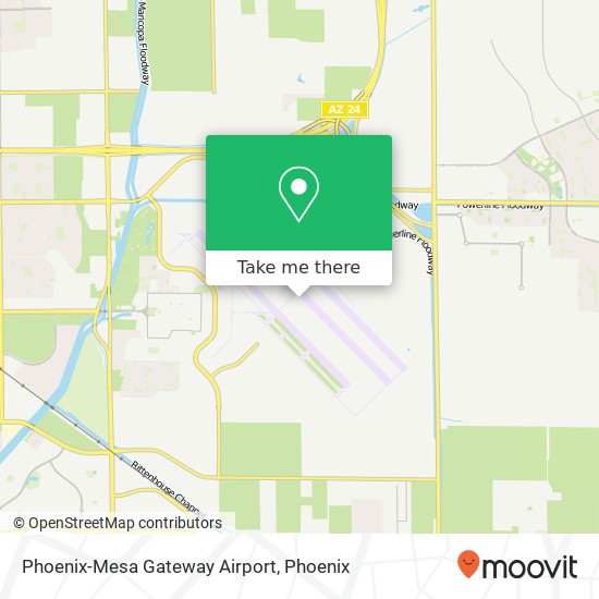Phoenix-Mesa Gateway Airport map