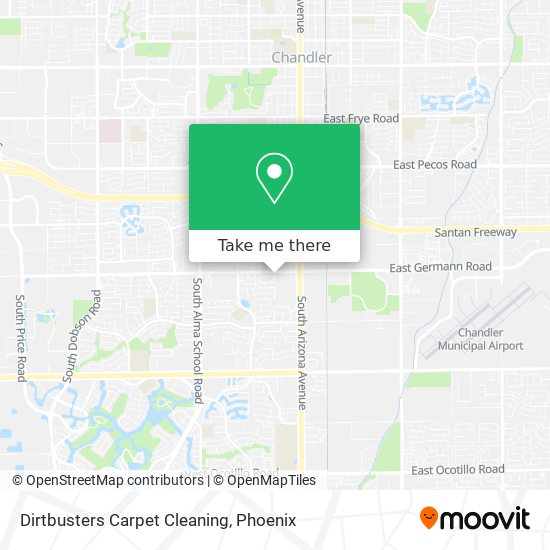 Dirtbusters Carpet Cleaning map