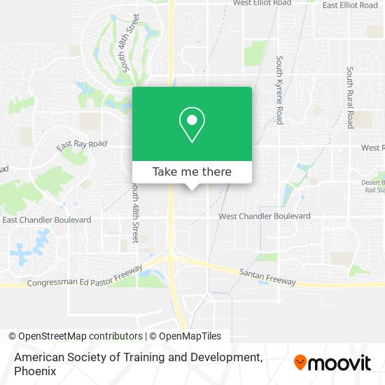 American Society of Training and Development map