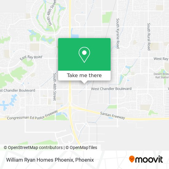 Mapa de William Ryan Homes Phoenix