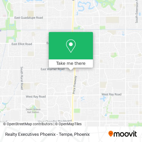 Realty Executives Phoenix - Tempe map