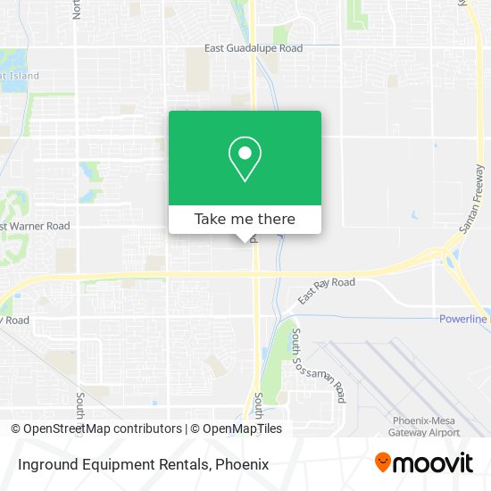 Inground Equipment Rentals map