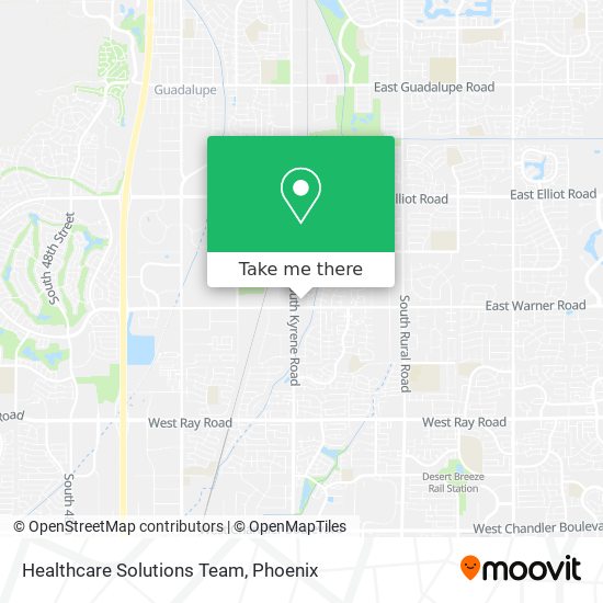 Healthcare Solutions Team map