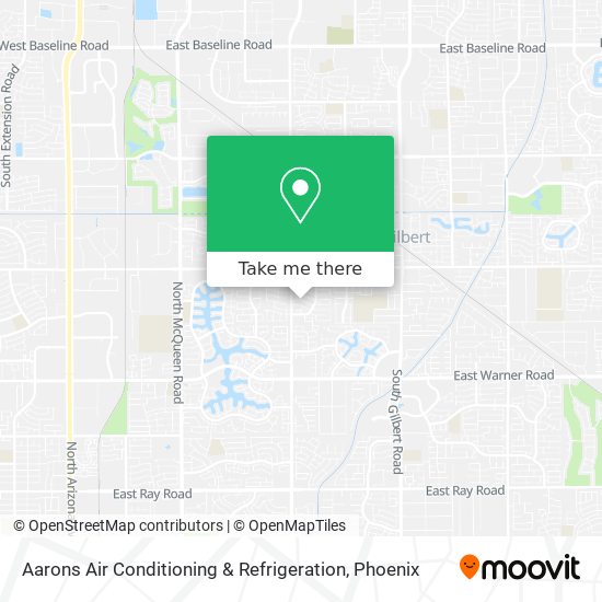 Aarons Air Conditioning & Refrigeration map
