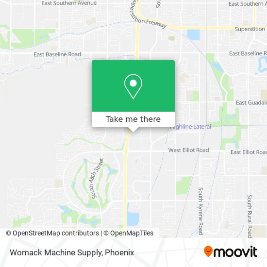 Womack Machine Supply map