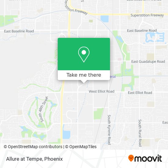 Allure at Tempe map