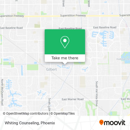 Whiting Counseling map