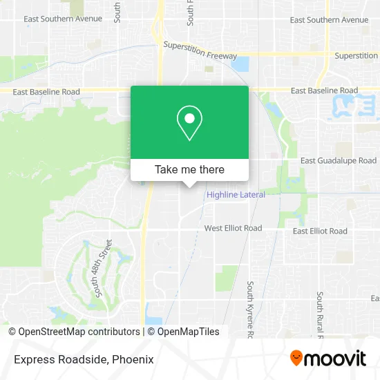 Express Roadside map