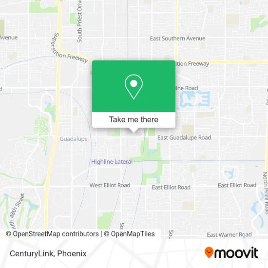 CenturyLink map