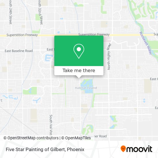 Five Star Painting of Gilbert map